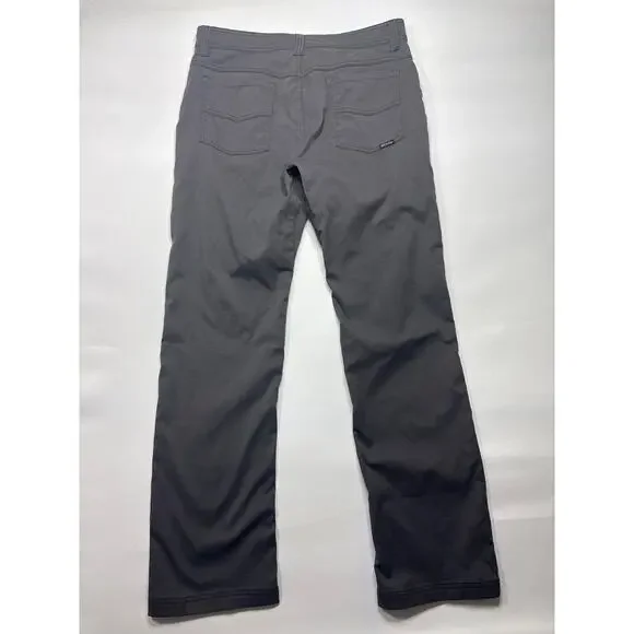 PrAna Men's Standard Fit Gray Brion Pant II Hiking Pants - Size 33x32 (33x31) - Picture 2 of 5